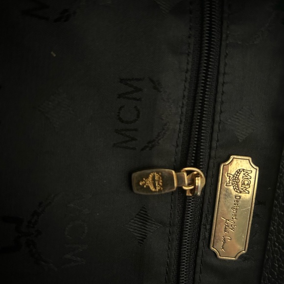 MCM Black leather backpack 🔥 - Picture 7 of 12